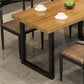 Industrial 1/2/5 Pieces Dining Room Set Solid Wood Top Dining Table Set Clearhalo 'Dining Room Sets' 'Dining Tables & Seating' 'dining_room_set' 'furn' 'furn_dining_room_set' 'Furniture' 'furniture_dining_room_set' 'Kitchen & Dining Furniture' 'kitchen&dining_furn' 'kitchen' 1200x1200_dc2b6970-afd4-4e1f-a6a7-4cceeead4391