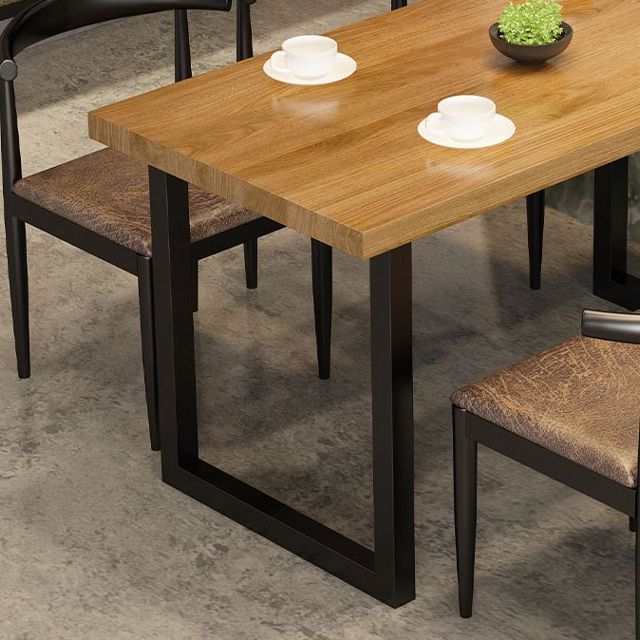 Industrial 1/2/5 Pieces Dining Room Set Solid Wood Top Dining Table Set Clearhalo 'Dining Room Sets' 'Dining Tables & Seating' 'dining_room_set' 'furn' 'furn_dining_room_set' 'Furniture' 'furniture_dining_room_set' 'Kitchen & Dining Furniture' 'kitchen&dining_furn' 'kitchen' 1200x1200_dc2b6970-afd4-4e1f-a6a7-4cceeead4391