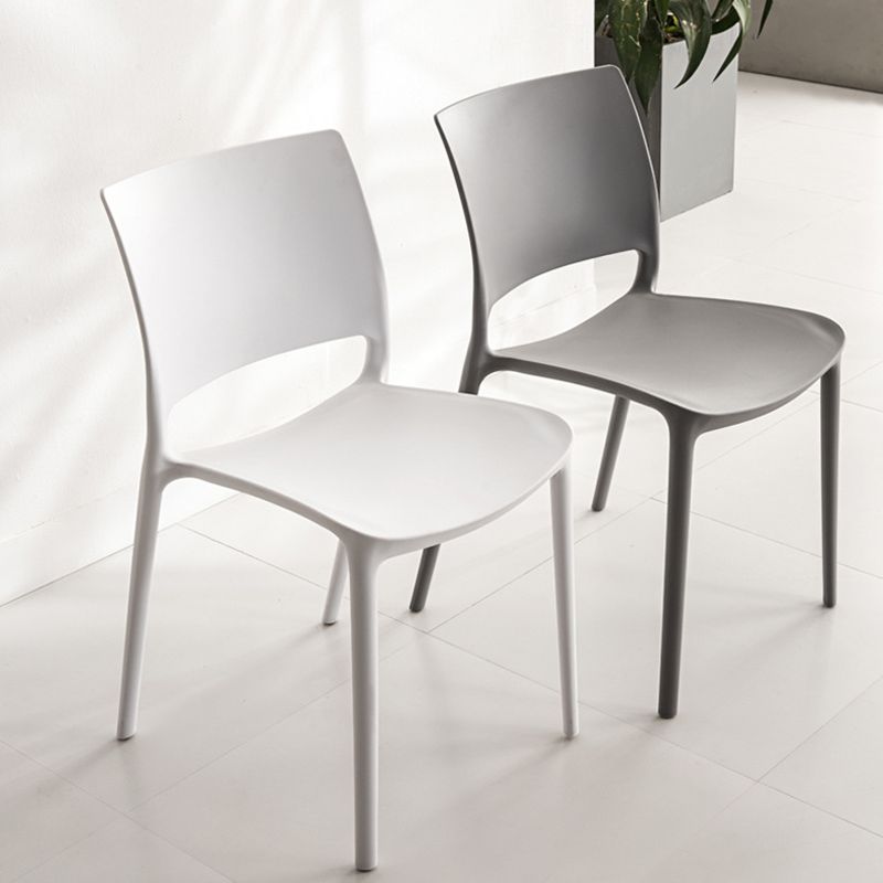 Contemporary Style Side Chair Open Back Plastic Dining Room Chair Clearhalo 'Dining Chairs' 'Dining Tables & Seating' 'dining_chair' 'furn' 'furn_dining_chair' 'Furniture' 'Kitchen & Dining Furniture' 1200x1200_dc2dbbff-cca8-481f-811d-fd058c4b96ef