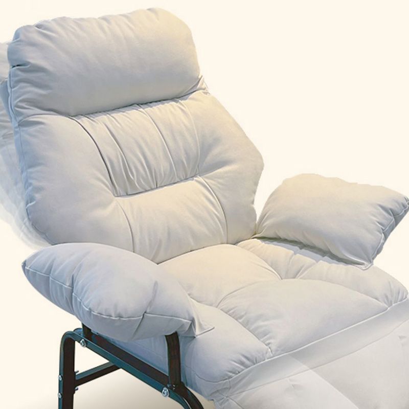 Standard ottomano manuale di reclinabile singolo in metallo contemporaneo con braccio