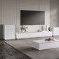 Meuble TV blanc en bois/marbre Meuble TV modernisme avec tiroirs