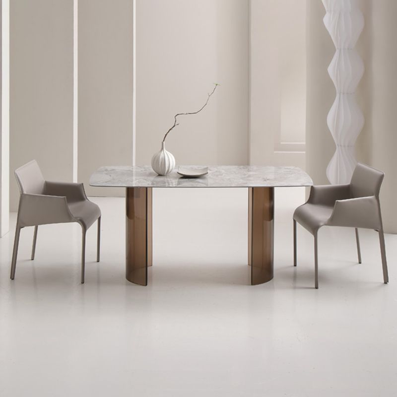 Contemporary Arm Dining Chairs Faux Leather Low Back Side Chair Clearhalo 'Dining Chairs' 'Dining Tables & Seating' 'dining_chair' 'furn' 'furn_dining_chair' 'Furniture' 'Kitchen & Dining Furniture' 1200x1200_dc302434-2b2b-4021-bcab-70cb9c2a195c