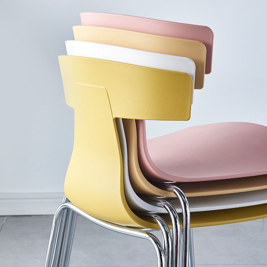 Stackable Dining Armless Chairs Indoor Dining Side Chairs with Metal Legs Clearhalo ' kitchen&dining_furn' 'Dining Chairs' 'Dining Tables & Seating' 'dining_chair' 'furn' 'furn_dining_chair' 'Furniture' 'furniture_dining_chair' 'Kitchen & Dining Furniture' 'kitchen' 1200x1200_dc308eba-a5d0-4039-853f-1c998df8ad89