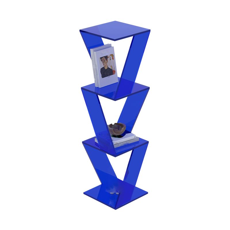 Contemporary Closed Back Vertical Bookshelf Acrylic Bookcase for Home Office Clearhalo 'Bookcases' 'furn' 'furn_bookcases' 'Furniture' 'Office Furniture' 1200x1200_dc34f364-6e6e-4086-991d-2a14eb752649