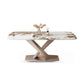 Glam Stone Rectangle Dining Table Metal Base for Dining Room Clearhalo 'Dining Tables & Seating' 'Dining Tables' 'dining_table' 'furn' 'furn_dining_table' 'Furniture' 'Kitchen & Dining Furniture' 1200x1200_dc358b67-de86-4e8a-94db-20cac63794a5