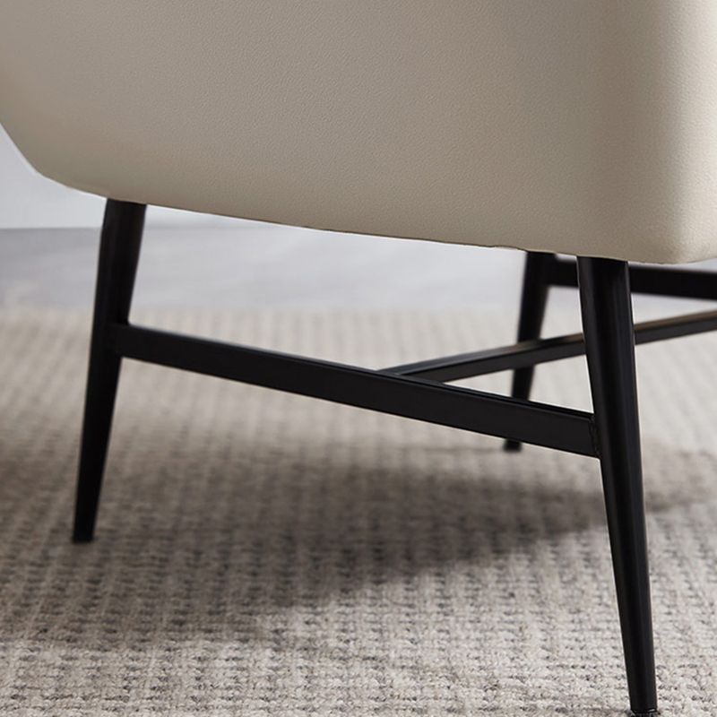 29,5 "breites Kunstledernähte Kissen Rückenschwamm abgerissene Arme Fass Stuhl