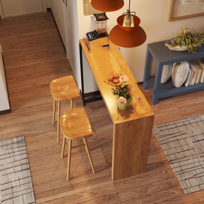 Juego de mesa de Bar moderno de 1/3 piezas, mesa de mostrador rectangular de madera de pino para sala de estar