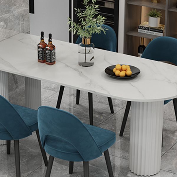 Metal Modern Free Form Table Sintered Stone Table with 3 Legs Clearhalo ' dining_table' 'Dining Tables & Seating' 'Dining Tables' 'furn' 'furn_dining_table' 'Furniture' 'furniture_dining_table' 'Kitchen & Dining Furniture' 'kitchen&dining_furn' 'kitchen' 'kitchen_dining_table' 1200x1200_dc3837c3-6f64-410e-a377-15af8029514b