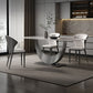 Designer Style Sintered Stone Dining Set Rectangle 1/4/5/7 Pieces Dining Table Set Clearhalo 'Dining Room Sets' 'Dining Tables & Seating' 'dining_room_set' 'furn' 'furn_dining_room_set' 'Furniture' 'furniture_dining_room_set' 'Kitchen & Dining Furniture' 1200x1200_dc39be14-4c42-4416-94f6-f5cd1d74e594