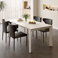 Modern Style 1/3/4/5/7 Pieces Dining Table Rectangle Stone Extendable Furniture in White Clearhalo 'Dining Room Sets' 'Dining Tables & Seating' 'dining_room_set' 'furn' 'furn_dining_room_set' 'Furniture' 'Kitchen & Dining Furniture' 1200x1200_dc3b4133-5cc1-4932-b318-018db87ea9d6
