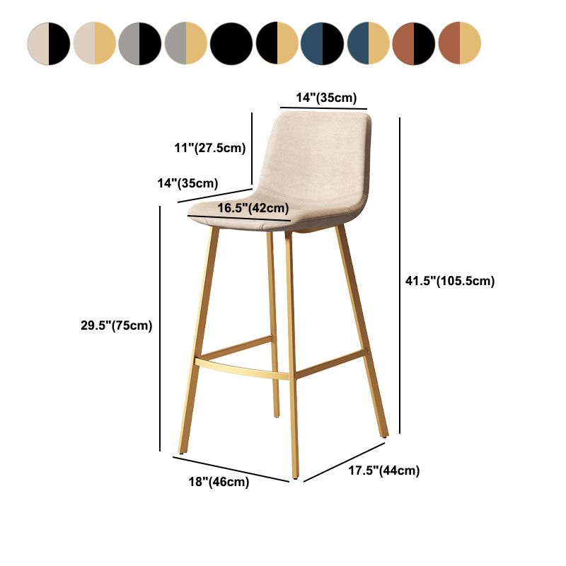 Taburete de cuero sintético sin brazo taburete de bar de reposapiés industrial