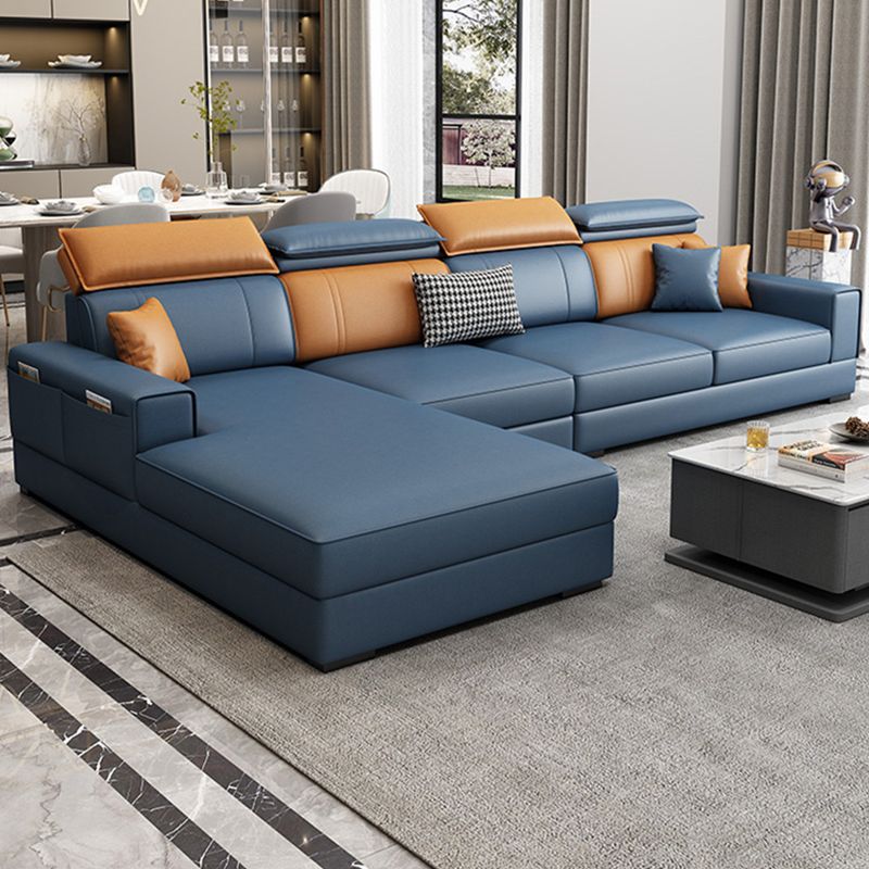 Nordic Stationary with Storage Living Room Recessed Arm Cushions Settee Clearhalo 'furn' 'furn_sectionals' 'Furniture' 'Living Room Furniture' 'Sectionals' 1200x1200_dc3bb6eb-b06f-459a-9295-d8e914a4a878