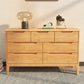 Contemporary Storage Chest Dresser Solid Wood Dresser with 5/6/7 Drawers Clearhalo 'Bedroom Furniture' 'Dressers & Chests' 'dressers_chests' 'furn' 'furn_dressers_chests' 'Furniture' 1200x1200_dc3c4de3-cd76-4ae0-b02e-05a3df5101ec