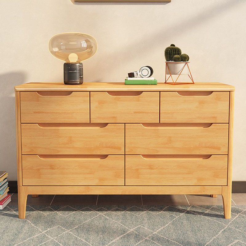 Contemporary Storage Chest Dresser Solid Wood Dresser with 5/6/7 Drawers Clearhalo 'Bedroom Furniture' 'Dressers & Chests' 'dressers_chests' 'furn' 'furn_dressers_chests' 'Furniture' 1200x1200_dc3c4de3-cd76-4ae0-b02e-05a3df5101ec