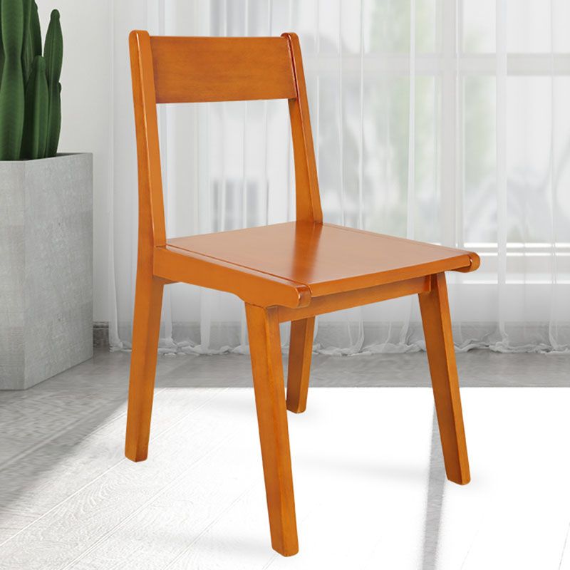 Contemporary Style Open Back Chair Wood Kitchen Dining Armless Chair Clearhalo 'Dining Chairs' 'Dining Tables & Seating' 'dining_chair' 'furn' 'furn_dining_chair' 'Furniture' 'furniture_dining_chair' 'Kitchen & Dining Furniture' 1200x1200_dc3db304-cb6d-4051-bbb1-ccaa4d8c2d44