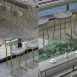 Glam Wood Counter Table with Specialty Table Top Trestle Table - 41.3" H