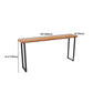 Industrial Style Rectangle Bar Table Solid Wood Bistro Bar Desk