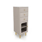 15,6-inch breedte Glam-dressoir Stone opbergkist met 1/2/3 laden
