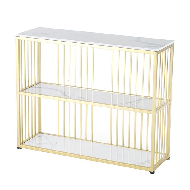 12 Inch Wide Glam Console Table Rectangle Stone Sofa Console Table