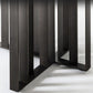 Industrial Style Sintered Stone Table Metallic Double Pedestal Base Rectangle Table Clearhalo ' dining_table' 'Dining Tables & Seating' 'Dining Tables' 'furn' 'furn_dining_table' 'Furniture' 'furniture_dining_table' 'Kitchen & Dining Furniture' 'kitchen&dining_furn' 'kitchen' 'kitchen_dining_table' 1200x1200_dc47351a-bcba-45f6-a3c9-0b1181cf6041