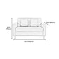 28.35" H Linen Square Arm Modern Sofa with Tight Back Slipcovered Sofa Clearhalo 'furn' 'furn_sofas' 'Furniture' 'furniture_sofas' 'kitchen' 'kitchen_sofas' 'Living Room Furniture' 'Sofa' 'sofas' 1200x1200_dc4823f4-27da-4a6e-b223-0d4aa6b52346