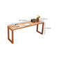 29.53 "Tall Writing Desk rechthoekig houten schrijfbureau met slee -basis voor huis