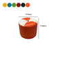 Bloque de color Cilindro forma de cilindro Faux Cuero contemporáneo resistente a las manchas