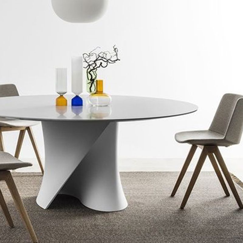 Modern Style Round Wood/Slate Table with Abstract Base Coffee Table Clearhalo 'Coffee & Accent Tables' 'Coffee Tables' 'coffee_tables' 'furn' 'furn_coffee_tables' 'Furniture' 'Living Room Furniture' 1200x1200_dc4f5d52-7fd9-4ceb-b169-c7a437439435