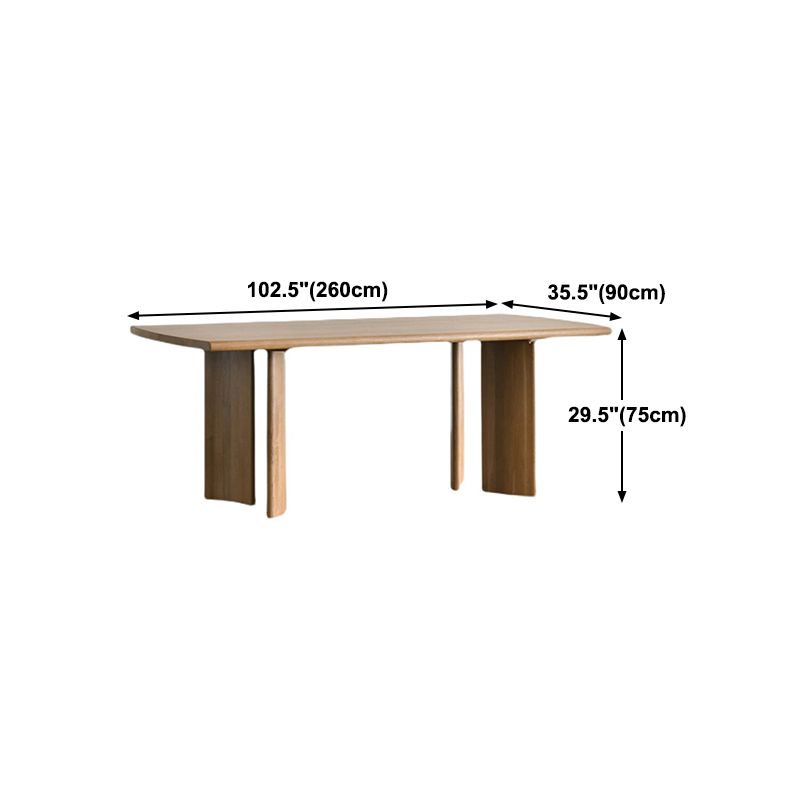 Rectangle Pine Wood Table Modern Dining Table with 4 Legs for Restaurant Clearhalo 'Dining Tables & Seating' 'Dining Tables' 'dining_table' 'furn' 'furn_dining_table' 'Furniture' 'furniture_dining_table' 'Kitchen & Dining Furniture' 'kitchen' 'kitchen_dining_table' 1200x1200_dc4f5eca-8cc3-4231-b21a-ca6a6f09b58c