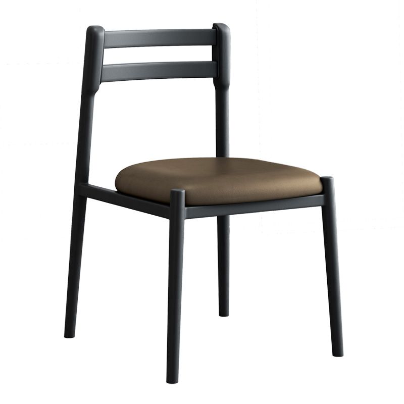 Ladder Back Armless Dining Chairs Upholstered Side Chairs with Metal Legs Clearhalo ' kitchen&dining_furn' 'Dining Chairs' 'Dining Tables & Seating' 'dining_chair' 'furn' 'furn_dining_chair' 'Furniture' 'furniture_dining_chair' 'Kitchen & Dining Furniture' 'kitchen' 1200x1200_dc5236dd-cec1-47be-b3cf-35fe85588ecf