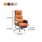 Moderner Leather Executive Chair Verstellbarer hoher Back -Office -Stuhl