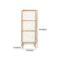 Libreria in acciaio con ripiani da 12 "W Gold Chiusure Back Bookcase per soggiorno