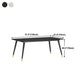 Stone Top Dining Table Contemporary Table with 4 Legs in Black Clearhalo 'Dining Tables & Seating' 'Dining Tables' 'dining_table' 'furn' 'furn_dining_table' 'Furniture' 'furniture_dining_table' 'Kitchen & Dining Furniture' 'kitchen' 'kitchen_dining_table' 1200x1200_dc55e6a6-1d7b-49c2-acaf-a7ce0c8f7d4e