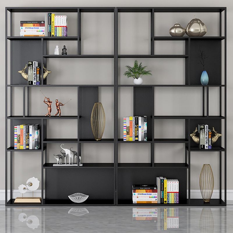 9.8" H Industrial Antique Finish Shelf Bookcase Etagere Metal Bookshelf