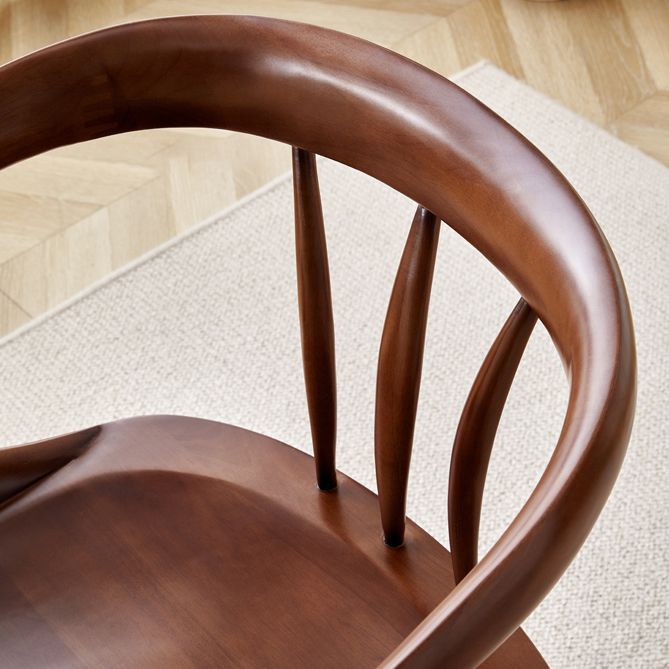 Moderne binnen eetstoel stoel vast houten windsor achterstoel achterstoel