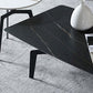 4 pieds 1 table basse simple Table de cocktail en métal de 16,14 po de hauteur