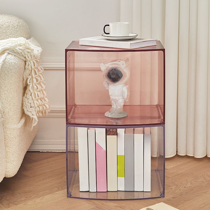 Estantería acrílica cerrada estilo nórdico estantería cuadrada minimalista