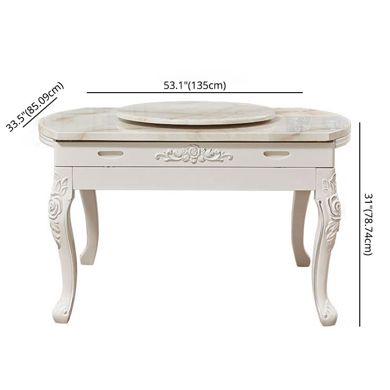 Glam Style Kitchen Marble Top Furniture of Standard Height Formal Dining RoomTable Set Clearhalo 'Dining Room Sets' 'Dining Tables & Seating' 'dining_room_set' 'furn' 'furn_dining_room_set' 'Furniture' 'furniture_dining_room_set' 'Kitchen & Dining Furniture' 'kitchen&dining_furn' 'kitchen' 1200x1200_dc58a7da-b799-45f0-b4a9-1458f5dbed79