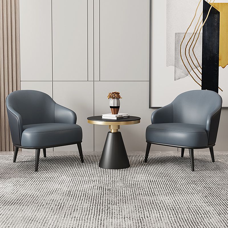 Contemporary Style Round Pedestal Dining Table Stone Furniture for Dining Room Clearhalo ' dining_table' 'Dining Tables & Seating' 'Dining Tables' 'furn' 'furn_dining_table' 'Furniture' 'furniture_dining_table' 'Kitchen & Dining Furniture' 'kitchen&dining_furn' 'kitchen' 'kitchen_dining_table' 1200x1200_dc5955ab-0a54-4231-8318-18adc629530b