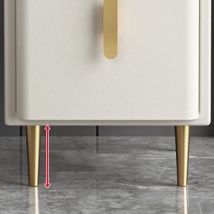 19.69 "Las patas de la mesa nocturna de piedra de 2 corteses de altura incluyen el gabinete de la cama de madera maciza