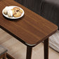 Table de salle à manger de bar d'intérieur rectangulaire, table de tabouret de bar en bois massif