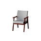 Mid-century Modern Rubberwood Solid Wood Frame Basic Four Leg Accent Armchair