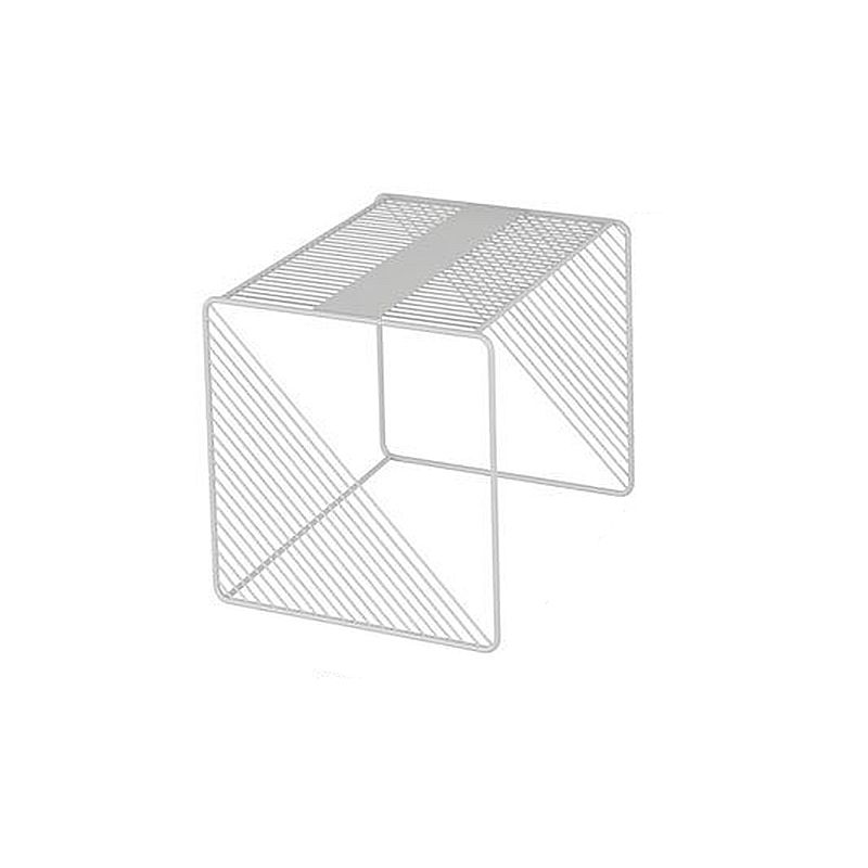 Mesa de centro cuadrada con 2 nidos y estante, juego de mesa de centro con estructura de hierro de mediados de siglo