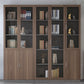 Contemporary Bookcase Closed Back Engineered Wood Vertical Shelf Bookcase