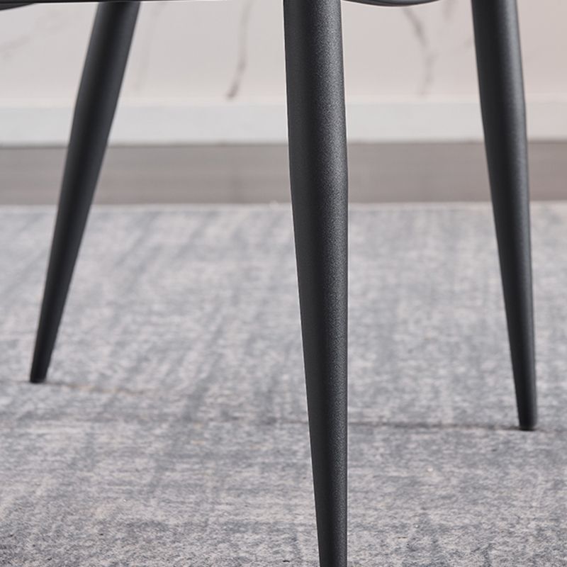 Industrial Dining Room Arm Chairs Faux Leather Open Chair for Kitchen Clearhalo 'Dining Chairs' 'Dining Tables & Seating' 'dining_chair' 'furn' 'furn_dining_chair' 'Furniture' 'Kitchen & Dining Furniture' 1200x1200_dc5d536a-fd61-42ce-aa5f-cb7f4c70460f