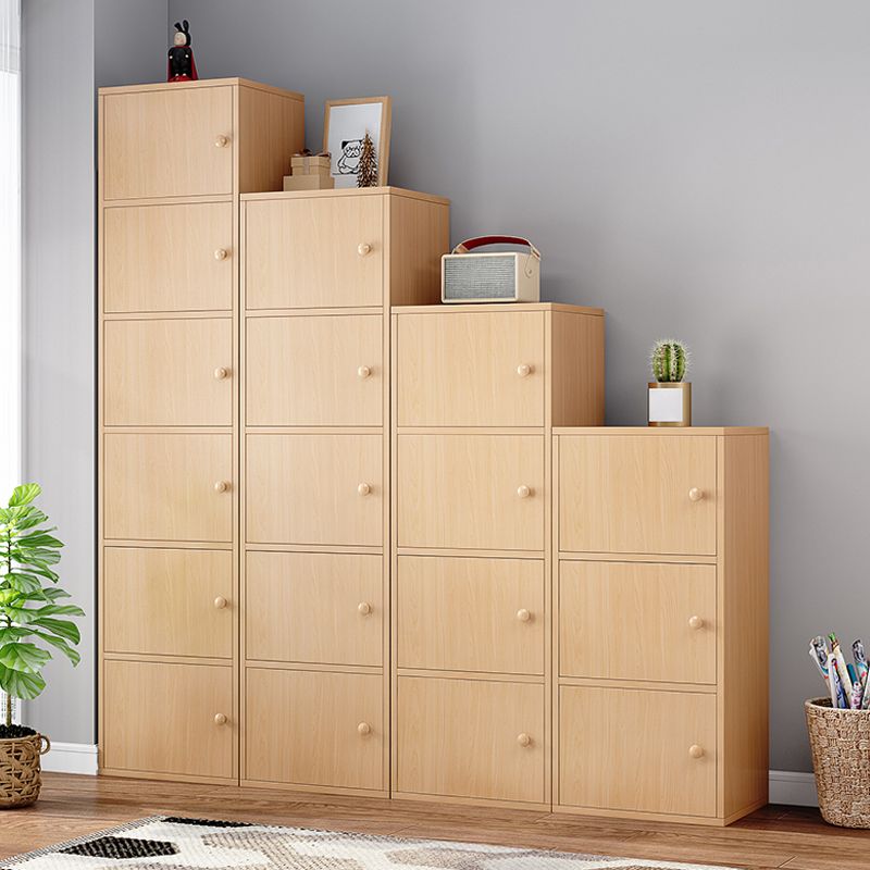 Contemporary Rectangle Wood With Doors and Knobs Accent Cabinet Clearhalo 'Cabinets & Chests' 'cabinets_chests' 'furn' 'furn_cabinets_chests' 'Furniture' 'Living Room Furniture' 1200x1200_dc60939a-c47e-44e2-a8fb-1678e53d25b0