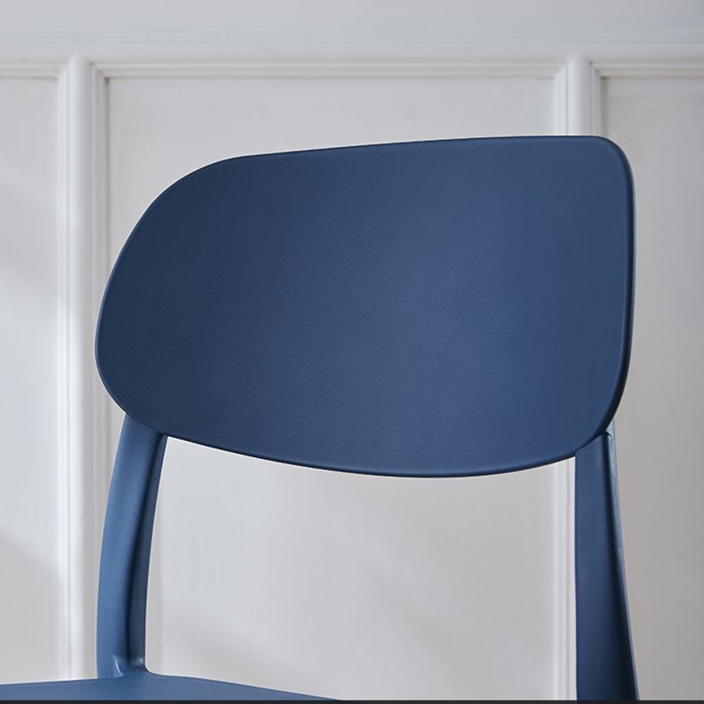 Plastic Scandinavian Living Room Side Chair Matte Finish Open Back Dining Chair Clearhalo ' kitchen&dining_furn' 'Dining Chairs' 'Dining Tables & Seating' 'dining_chair' 'furn' 'furn_dining_chair' 'Furniture' 'furniture_dining_chair' 'Kitchen & Dining Furniture' 'kitchen' 1200x1200_dc60f566-4454-4a41-b9e5-65e8bc11c95e