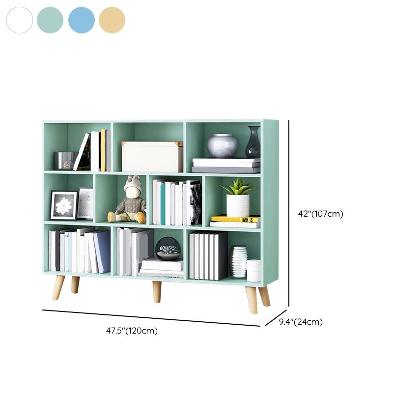Closed Back Engineered Wood Shelf Bookcase Contemporary Bookshelf for Study Room Clearhalo 'Bookcases' 'furn' 'furn_bookcases' 'Furniture' 'Office Furniture' 1200x1200_dc634893-f582-44b6-856c-0693bf021630