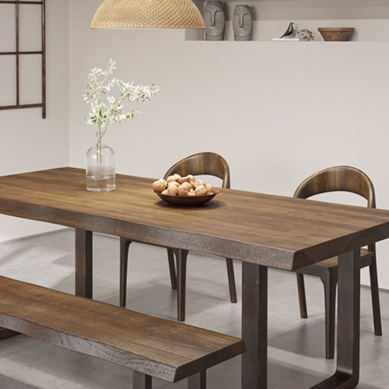 Rectangle Dining Room Dinner Table Kitchen Solid Wood Dining Table