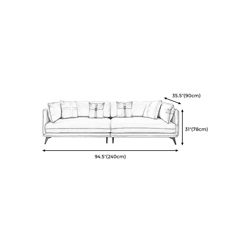 Modern Stain-Resistant Faux Leather Sofa Square Arm Sectional for Apartment Clearhalo 'furn' 'furn_sectionals' 'Furniture' 'furniture_sectionals' 'Living Room Furniture' 'Sectionals' 1200x1200_dc64dc6c-d40d-48e8-a78c-39f88c46dea9